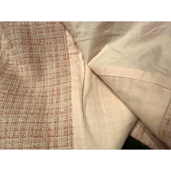 Taylor Tillman Classic Pink Tweed Sleeveless Double-Breasted Blazer Tiff Dress L - Picture 6 of 7